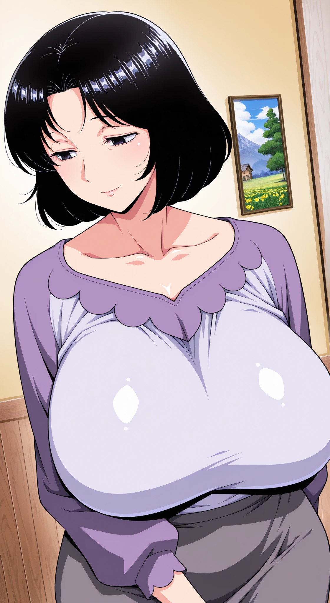 Misae Nohara, (Auntie:1.5), (Mature Woman:1.5), (absurderes, 8K, 4K, masutepiece, hyper extreme detailed:1.2), Best Quality, Perfect Anatomy,Perfect face,High humidity, (Very large breasts:1.7), (Wet:1.2), (Alley:1.3), Graffitied wall, Garbage can, Scattered trash, (Brown eyes:1.2), (Clothing is revealing:1.2), Exposed shoulders, Torn clothes, Are pregnant, Firm breasts, Upturned nipples, (blush:1.2), (Outdoor:1.5), (Out:1.3), (orgasm face:1.4), Sitting, (Masturbating:1.5), Smile, (spread legs:1.3), (spread pussy:1.2), (Sweaty:1.3), (oiled skin:1.3), (Inserting a finger into the female genitalia:1.3), (Yukata:1.5)