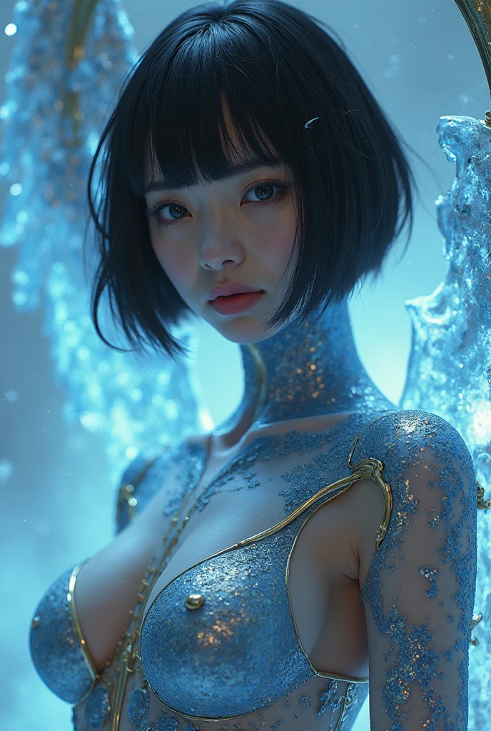 (Two beautiful teenage italian girls:1.6), Close friends, (They are hugging each other:1.2), Kiss her cheek or chest,(Detailed iridescent bodysuit with beautiful fractal or marble design:1.5), Incredible and spectacular scenes, ((High quality)), ((Detailed)), ((Fantasy)), Blue Plasma Brain, Green Plasma Body, Vulgarity, beutiful breast, obscenity, (Lewd smile:1.2), coarse, Obscene, mean, (raunchy:1.2), (Immoral:1.2), Lachish, (small breasts with beautiful raised pink areolas,,:1.5), (Cameltoe), (Expression of ecstasy:1.2), Photorealistic, Official art, unity 8k wall paper, 8K Portrait, Best Quality, Very high resolution, (Incredibly beautiful nature background:1.6), (18 years old:1.5), (Sexy and glamorous:1.1), (A coquettish expression:1.6), (seductively smiling:1.6), (erotic posing:1.9), (Model Posing:1.8), Beautiful seductive face, Portrait, (Thick eyebrows:1.4), (Big scarlet eyes:1.2), Beautiful eyes with fine symmetry, (Ultra detailed eyes:1.4), (High resolution blue eyes:1.1), Intimate face, (ultra detailed skin texture:1.4), White skin, pale skin, Perfect Anatomy, Thin, (Beautiful toned body:1.5), Hair Bow, (Moist skin:1.2), No makeup, (dark circles:1.1), Good anatomy, Focus Face, good-looking, (Emilia Clark:0.6) (Emma watson:0.3),(Jennifer Connelly:0.4), (sensual face:1.5), Elegant face, Nice, Dolce, (Around her neck is a simple necklace of exquisite workmanship), (Bioluminescence with brilliant brilliance:1.4), (Luminous magic circle:1.5), Ruins of an ancient castle, Shining majestic cloud masses and sky, lightning bolt, Epic Realistic, (Greg Rutkowski:0.8), (teal and orange:0.4), (Art Station:1.5), Cinematic, (nffsw:1.5), Hyper Detailed, Dramatic light, (Intricate details:1.1), Beautiful black hair, (Wearing a gauntlet with a dense and very beautiful design decorated with jewels:1.1), Small chest