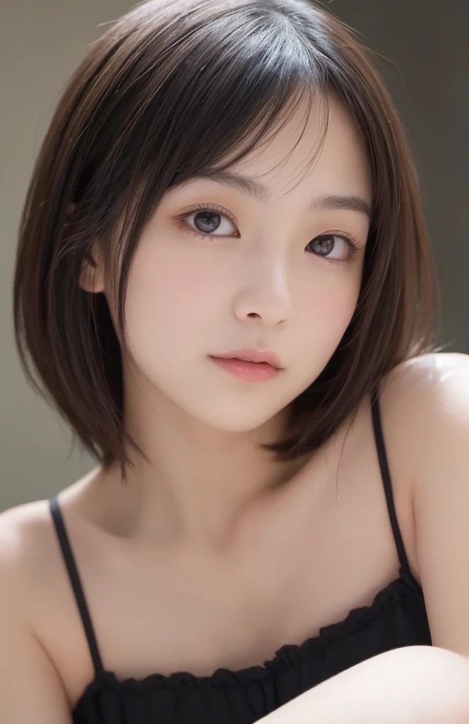 Cute Dress、Off-the-shoulder slouch、short hair, Slightly curled perm、beautiful girl、beautifulディテールまでこだわった目、Highest quality, 超High resolution, (reality: 1.2), Cinema Lighting、(Japanese Girls)、 beautiful、beautiful肌、(Looking at the audience)、(Surreal)、(High resolution)、(8K)、(Very detailed)、(beautifulディテール)、(Very detailed)、 (wallpaper)、Detailed face、Bright lighting、Professional Lighting、Surprised face、Highest quality、 masterpiece、超High resolution、(reality的:1.3)、RAW Photos、1 Girl、Black Hair、Glowing Skin、((Ultra-reality的 Details))、Portraiture、Global Illumination、Shadow、Octane Rendering、Ultra Sharp、Metal、Cool colors、Very intricate detail、reality的 Light