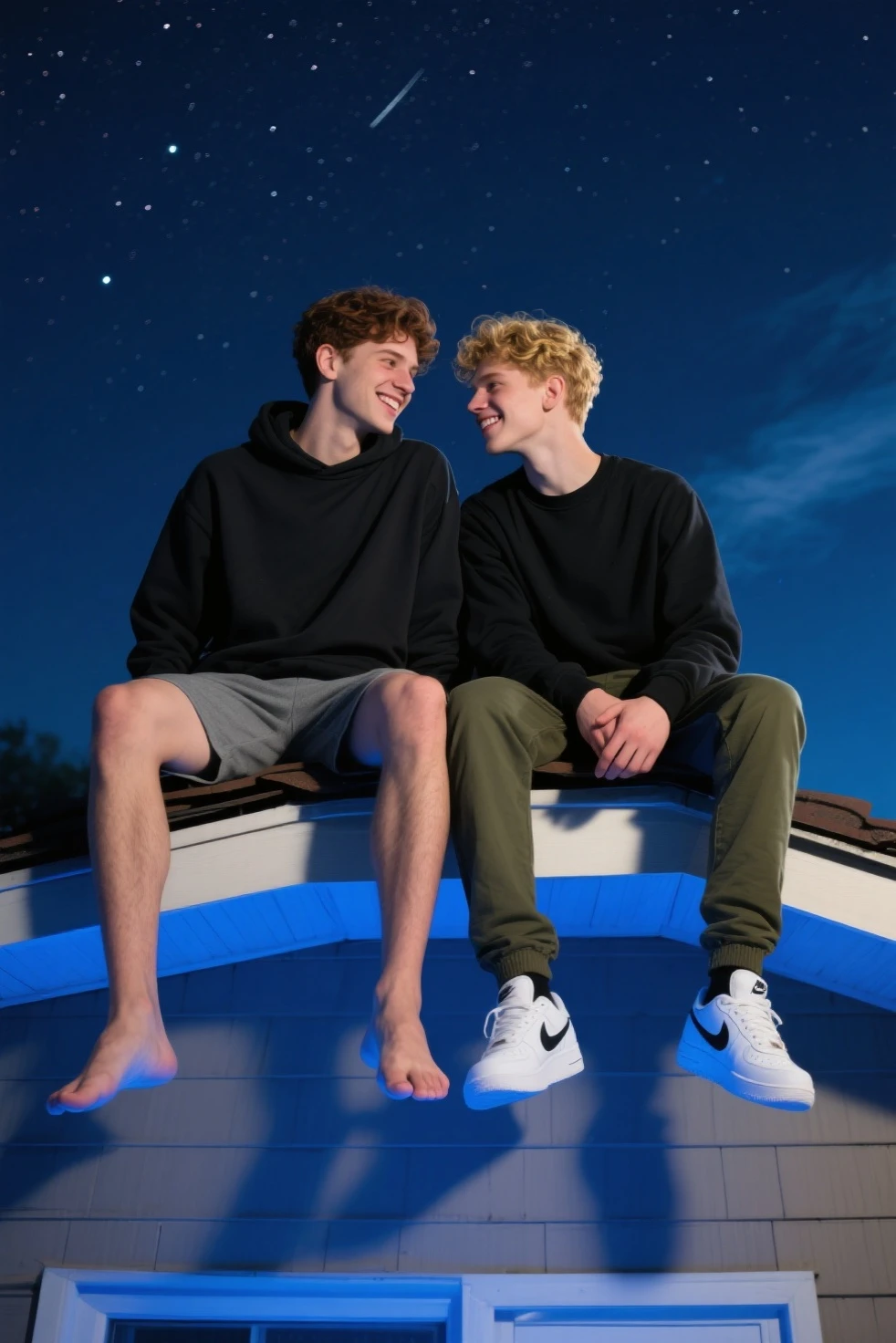 A 2 skinny teenagers , very young, golden eyes, thick eyebrows, White, ash, red, in the moonlight, wolfcut hair, (dynamic pose), light-skin , wearing an sexy underwear, 8k hd, handsome and cute , white skin , nude underwear bulge , extremely tall , handsome model , (full body), (dynamic pose), white skin , young boy, handsome and extremely cute, white briefs underwear, handsome boy model , at the sand dune, hot pose, stand up , (extremely tall), extremely high , (bulge in underwears), white underwear, long clean and white legs, (male model), work of art, top quality, handsome boy, (perfect body), male beauty, chest muscles exposed, exposed thighs, ((sheer white underwear)), (male focus), (fit body), (full body shot), full body, hairless body, tall and slim body, (skin detailed), Real people, Reality, realistic optics, crazy details, Face model details, Maximum magnification, Exaggerated SurReality, quite, Light and intricate details, High detail, high detail, digital painting, art station, concept art, soft focus , pointy, illustration, unreal engine 5, 8k, art by Ross Tran and Greg Rutkowski and Alphonse Mucha, ultra HD, 8k, male only screen .8k Ultra HD, dslr, low light, high quality, Fujifilm XT3, male fan, model of 2 people, two people, teenager, very young, male, wonderful, gorgeous sexy underwear big boner bulge, art, 8k, hd, realistic, ultra realistic, long shot, wide view, extremely tall, standing, legs clean, model, looking at camera, beautiful face, (beauty young face), shirtless, visible abdomen, hot guy, shining stars in night sky, mist, wet,