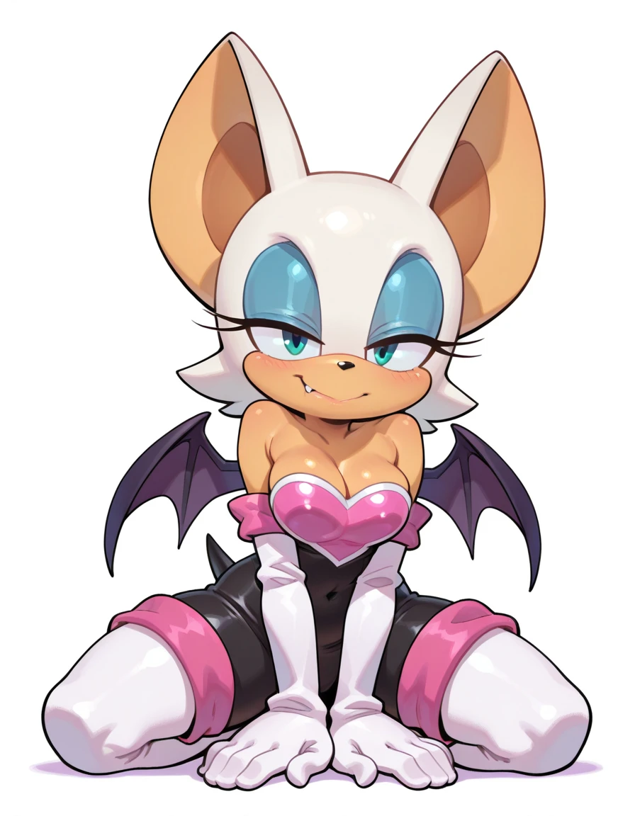Rouge the bat, sexy bikini, fainted on the floor, sweating a Lot, unconscious, closed eyes