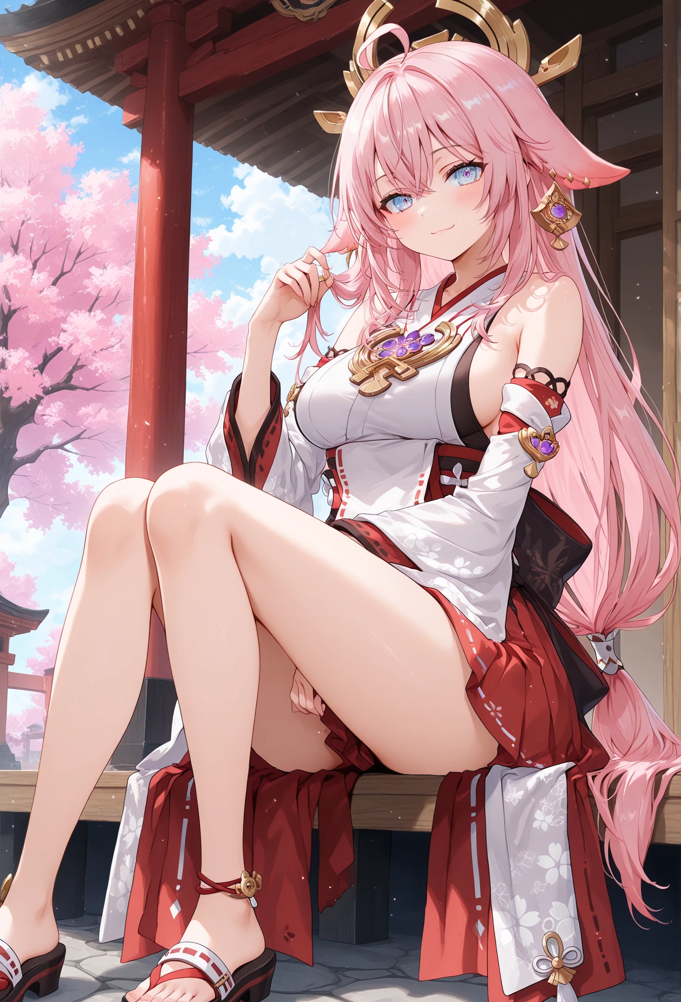 (High resolution), (32K), (very very highly detailed), (Best illustration), (beautiful and delicate eyes), (best quality), (super detailed), (master piece), (Detailed and delicate face), solo,Highly detailed face and skin texture,fine eyes,spread your legs、very shy、blush、spread legs,high details,(dynamic pose),1 female, long hair , long legs、open ??????、 (camel toe),(((big :1.2)))、Exposing ???????? without wearing pants,The protruding PUssy ,cocked ass,I grew up sexy、(((Yukata with transparent skin)))、best style、pink nipples、Transparent pink nipples、(Floral ornament on the head)、Beautiful woman、pink sky、pink clouds、pink flowers、 pink hot spring、pink water all over、pink light、pink sky間、((Feline ears))、off shoulder、big breasts、glamorous body