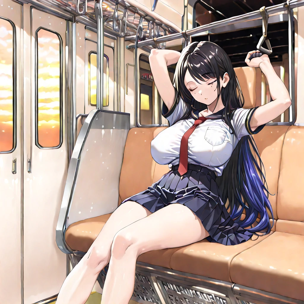 4k HD,perfect,Exquisite,individual,girl,long black hair,full body portrait,Swimsuit,((Rope restraint, arms behind the back, hands behind the back, rope restraint, hand restraint, rope restraint, feet rope restraint, groin in the bus, slim figure collar))