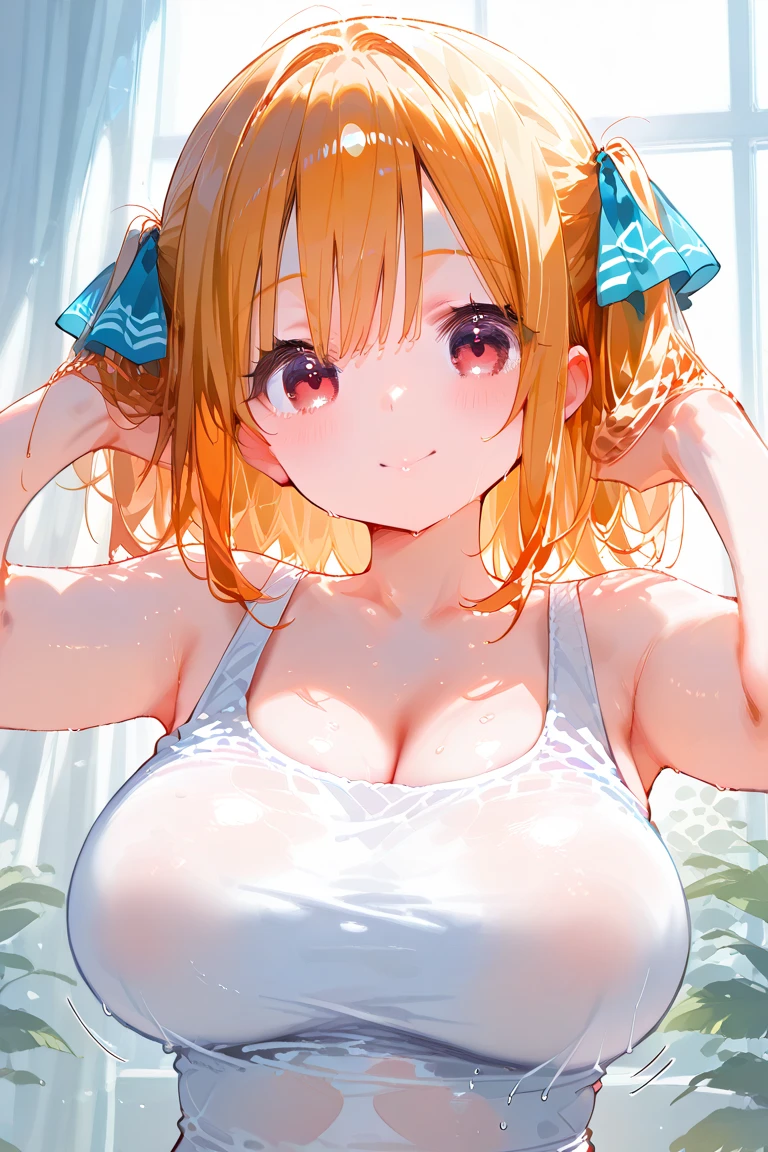 ((nami)), (((cute overload))), pastel color palette, (orange hair), (big orange eyes), huge breasts , casual pose, relaxed, playful, shiny skin, (thin), (((solid pastel background))), (((sideboob))), (petite), ((floral pastel micro bikini)), ulzzang, ((realistic)), (looking down at viewer), arms behind back, ((cleavage)), straight on, portrait, slim thighs, (((sweaty)), flush, (heavy blushing), wanting, sexy, seductive, orgasm, standing, legs apart, from below