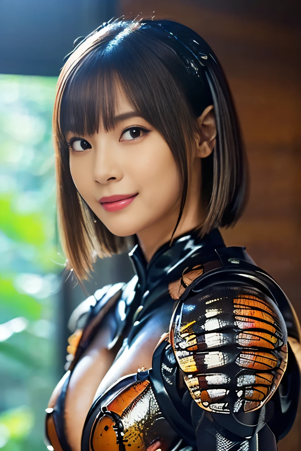 (high resolution,masterpiece,best quality,extremely detailed CG, anime, official art:1.4), realistic, photo, amazing fine details, all intricate, gloss and shiny,awesome many layers, 8k wall paper, 3d, sketch, kawaii, illustration,( solo:1.4), perfect female proportion,villainess, (fusion of dark brown cockroach and lady:1.4), (brown cockroach form lady:1.2), (brown cockroach lady:1.2), (fusion:1.2), (solo:1.4), (evil smile:1.2), muscular, abs, (cockroach brown exoskeleton bio insect suit:1.4), (cockroach brown exoskeleton bio insect armor:1.2), (brown transparency cockroach wing:1.4), (brown cockroach antennae:1.3),
