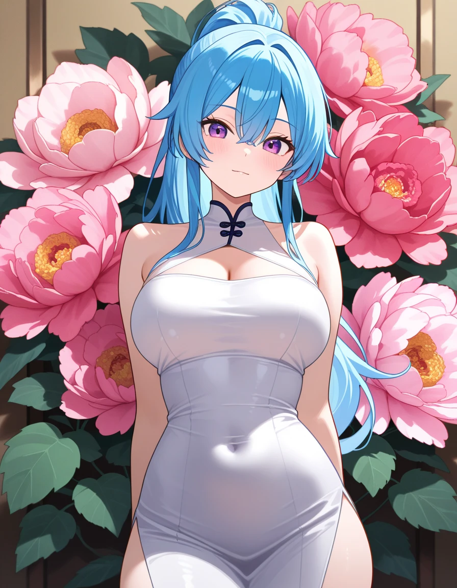 masterpiece, absurdres, 1girl, solo,mature female, ((topless:1.2)), spaghetti strap top,open shirt,high waist short skirt, looking at viewer, (falling petals), perfect composition, detailed lips, (big breast, huge breast:1.3 ), beautiful face, body propotion, soft gaze,  super realistic, detailed, photoshoot, realistic face and body, (nsfw:1.3), (wet cum:1.2),( close view, half body view),armpit, (plump:1.2),(miku hatsune), ahoge, aqua eyes, blonde hair, crossed bangs, hair between eyes, hair ornament, headphones, long hair, twintails, sitting open legs