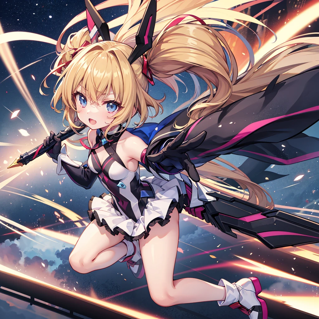 Anime illustration、highest quality、cyber punk、Xenoblade Chronicles 2、Homura、Luxury Casino、A plump bunny girl with brown skin、Giant roulette wheel、Bunny ears、Perfect proportions、Big Breasts、Thick legs、Beautiful, shining eyes、smile、Cowboy Shot