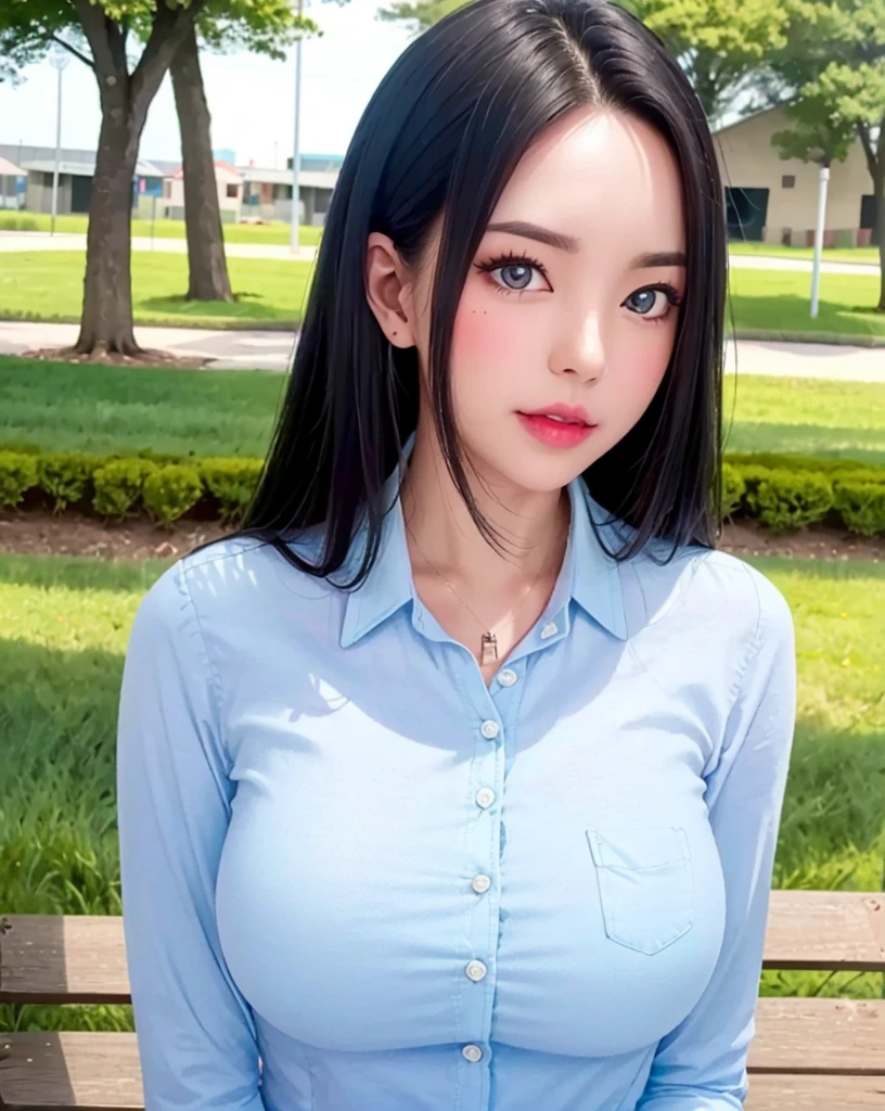 (8k, best quality, masterpiece:1.2), (realistic, photo-realistic:1.37), ultra-detailed, (1girl:1.6),cute,beautiful detailed sky,(outdoors:1.4),daytime, standing,dating,(nose blush),(smile:1.15),(closed mouth:1.2), breasts,beautiful detailed eyes, wet,rain,white lace, (long hair:1.2),floating hair NovaFrogStyle, looking at viewer, facing viewer, full body,yor briar black suit,yor briar,
