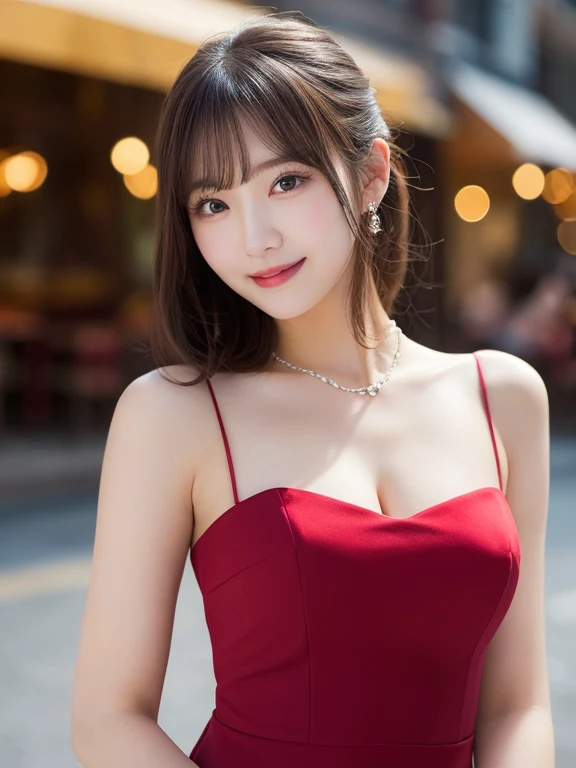 highest quality, shape, Very detailed, In detail, High resolution, 8k wallpaper, Perfect dynamic composition, Beautiful details, dress,Random Hairstyles, Center of chest, Natural color lip, Random sexy poses,smile,Woman with perfect body,Little devil succubus