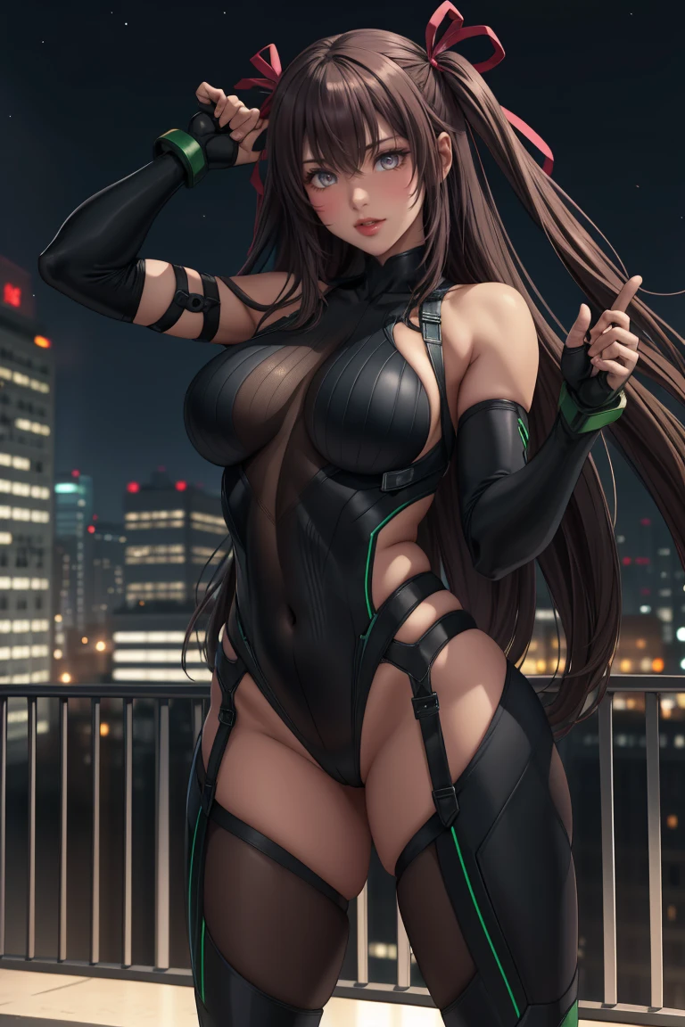 ddlcmonika, blunt bangs, brown hair, (green eyes:1.5), long hair, ponytail, ribbon, white ribbon, hair ribbon, sidelocks, Best Quality, 8k, High resolution, masterpiece:1.2), (ultra detailed), (NSFW is not safe for artwork), (pose sexual), (realist, photorealist, fotorrealista:1.37), (High DefinitionR, High Definition), (portrait), (vivid colors), (long legs), (clearly elongated face), (broad) (Hermosos detailed eyes), (beautiful detailed lips), (extremely detailed eyes and face), bright eyes Dynamic angle and posture, soaked in sweat, perspiration, undressing (long eyelashes), (sharp focus), (Physically based representation), (unclothed), (big breasts) (open legs), (intense), (expression of intense desire), (Motion blur), (elegant), (slim figure), (anime inspired), (bright lights), (sexual), (contrasting colors), (mysterious atmosphere), (action packed scene), (Unique style), (surprising), (elegant), (evocative), (expressive), (Intriguing atmosphere), (giant breasts:1.2), ((Best Quality)), ((Very detailed)), masterpiece, absurdities, detailed face, beautiful face, (detailed eyes, deep eyes), (1 girl), ((dynamic pose)), erotic lingerie, tattoo