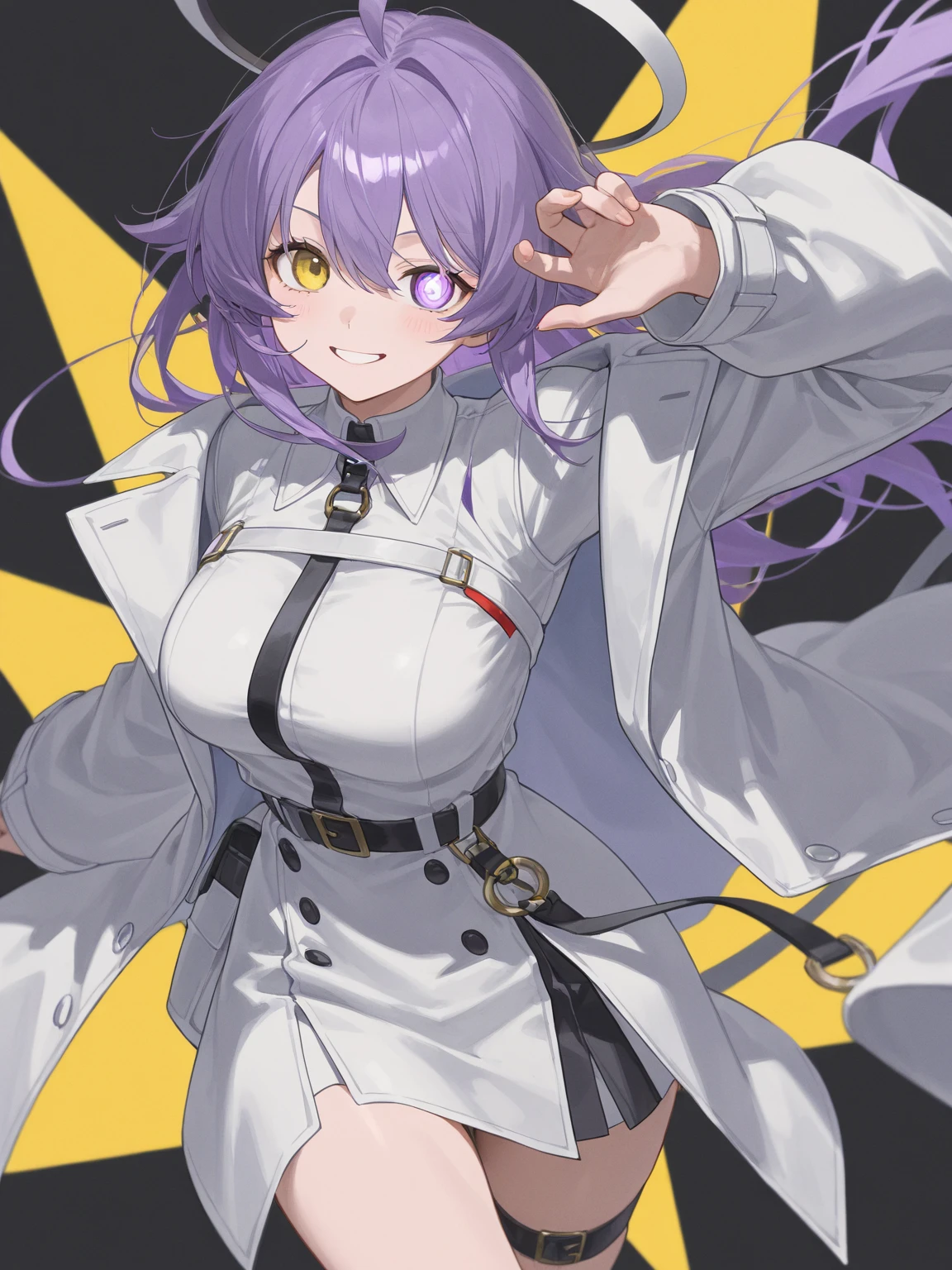 ((Masterpiece)), ((Best Quality)), (Very Detailed), ((Very Detailed)), 4K, (8K), very aesthetic, absurdres highres, 1 girl, (anthropomorphic Rabbit, furry, kemono:1.5), A high-fashion supermodel, towering in height, confidently strutting on the catwalk. She is draped in a fur coat featuring innovative and avant-garde designs, paired with eye-catching, colorful sunglasses. The runway is illuminated with dramatic, colorful lights, creating a surreal and futuristic ambiance that highlights the eccentric and bold fashion choices