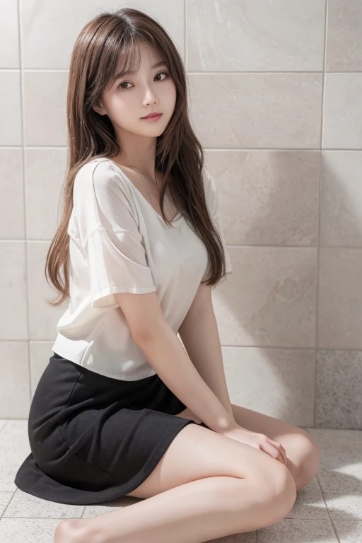 (masterpiece:1.2, Highest quality), (Realistic, photoRealistic:1.4), Beautiful illustrations, (Natural Side Lighting, Cinema Lighting), Written boundary depth,
Looking at the audience,Front view, 1 person, English, OL, 30 years old, suit、Wearing a jacket、A shirt with a wide open chest、Perfect Face, Symmetrical cute face, Glowing Skin,
Random Hairstyles、Big eyes, Droopy eyes, long eyelashes chest), thin, Beautiful thighs、Tall and beautiful hair, Beautiful Face, Beautiful and beautiful eyes, Beautiful clavicle, Beautiful body, Beautiful breasts, Beautiful thighs, Beautiful legs, Beautiful fingers,
((Quality fabric texture)),
(Beautiful views),(The document warehouse is the background), Are standing, (smile), (((Skirt Lift, I can see your pants, Panties and garter belts)))