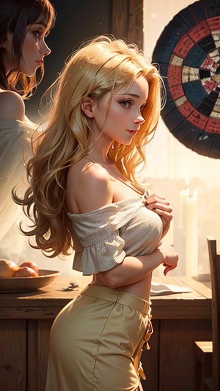 Emilia Clarke as an erotic miller, works in a mill, flour sacks, flour, photorealistic, dynamic light, high resolution, photo, masterpiece, various scenes at her work, she is very beautiful, sweaty, sweet smile, looks mischievously into the camera, shiny