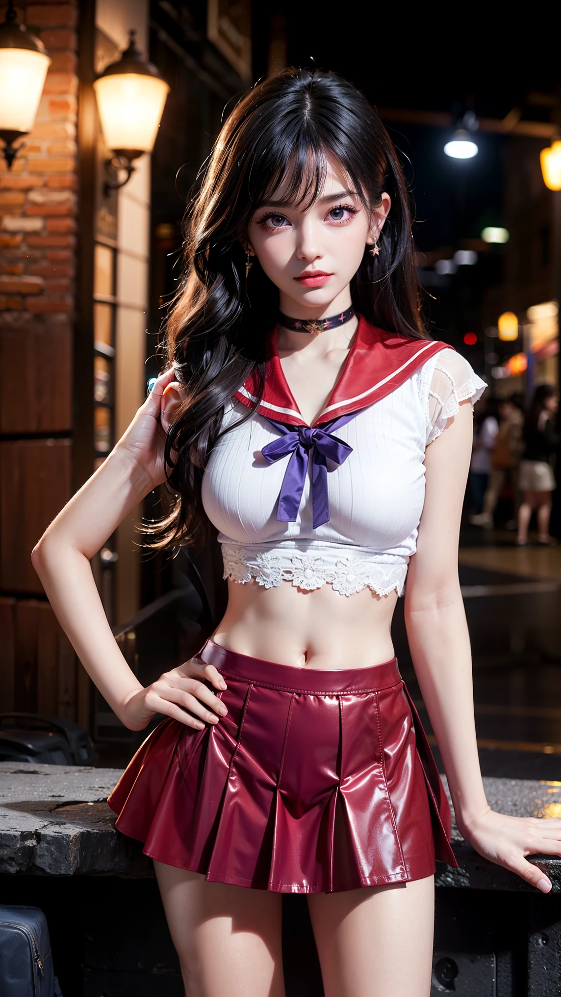best quality,[masterpiece],((beautiful:0.75) cute girl:0.75),Professional,photo_(medium),ultra-fine painting,1girl,(long hair:1.4),outdoors,(front:1.3),(standing:1.3),cloudy sky,(cowboy_shot:1.2),
<lora:add_detail:1>,<lora:Special clothes52:0.75>,Special clothes52,skirt,necktie,thighhighs,