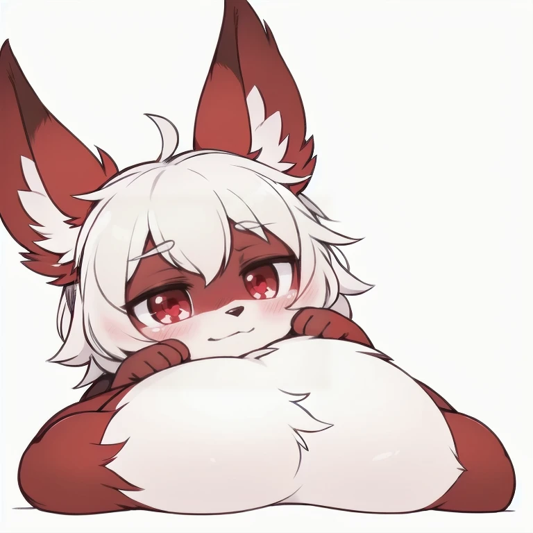 slender, mature female,solo, forehead, amount,1girl, hair_bobbles, twintails, fake_animal_ears, slanted eyes, rating:questionable, orange_hair, hair_ornament,  very_long_hair, cat_ears, open_mouth, black_hairband, ass, looking_at_viewer, hair_between_eyes, low_twintails, nude, bangs, top-down_bottom-up, :d, on_bed, smile, blush, brown_eyes, animal_ears, indoors, blurry_background, bed, blurry, swept_bangs, all_fours, red_eyes, eyebrows_visible_through_hair, breasts, large_breasts, 