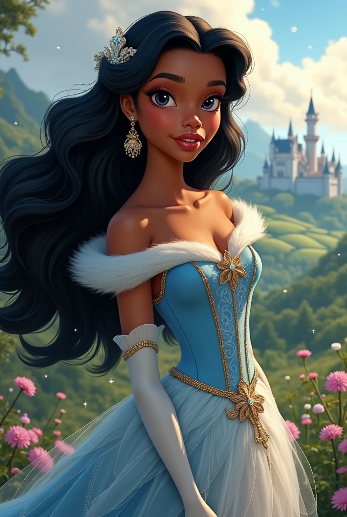 award winning 64k concept art of (black 1girl:1.2) in white majestic dress sitting on the throne in the mountains, posing, epic, god rays, centered, (masterpiece:1.2), (best quality:1.2), Amazing, highly detailed, beautiful, finely detailed, warm soft color grading, Depth of field, extremely detailed 8k, fine art, stunning, iridescent, shiny, (light reflections:1.2), (crisp:1.5), curls, wind, vibrant, sunlit, (edge detection:1.2), absurdres, infinite, by Katie Daisy
