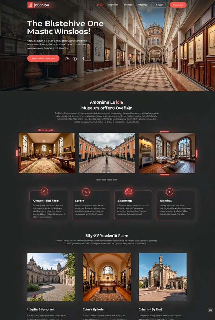 Create a website that highlights an iconic Renaissance building, using a minimalist design and a virtual tour experience. You must include:
An image or render of the building as the focal point of the page.
By clicking on the image, A 3D virtual tour of the building should be opened, with the possibility of getting closer, rotate and explore details.
Design information, the construction and symbolic meaning of the building.
Make sure navigation and user experience are fluid and the design remains sleek and minimalistic.
