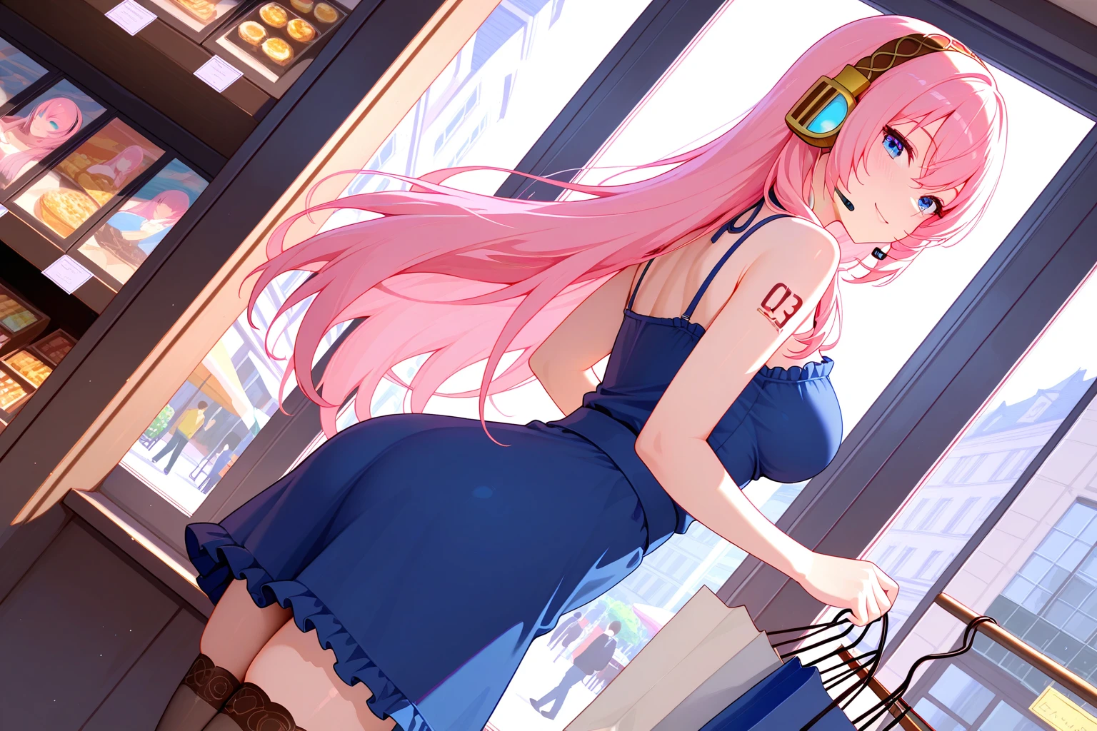 anime girl with pink hair leaning against a wall, seductive anime girl, beautiful anime girl squatting, beautiful anime girl, asuka suit under clothes!, the anime girl is crouching, anime girl, at pixiv, by Yuumei, attractive anime girl, pretty anime girl, cute anime girl, rings asuka iwakura station game, anime girls