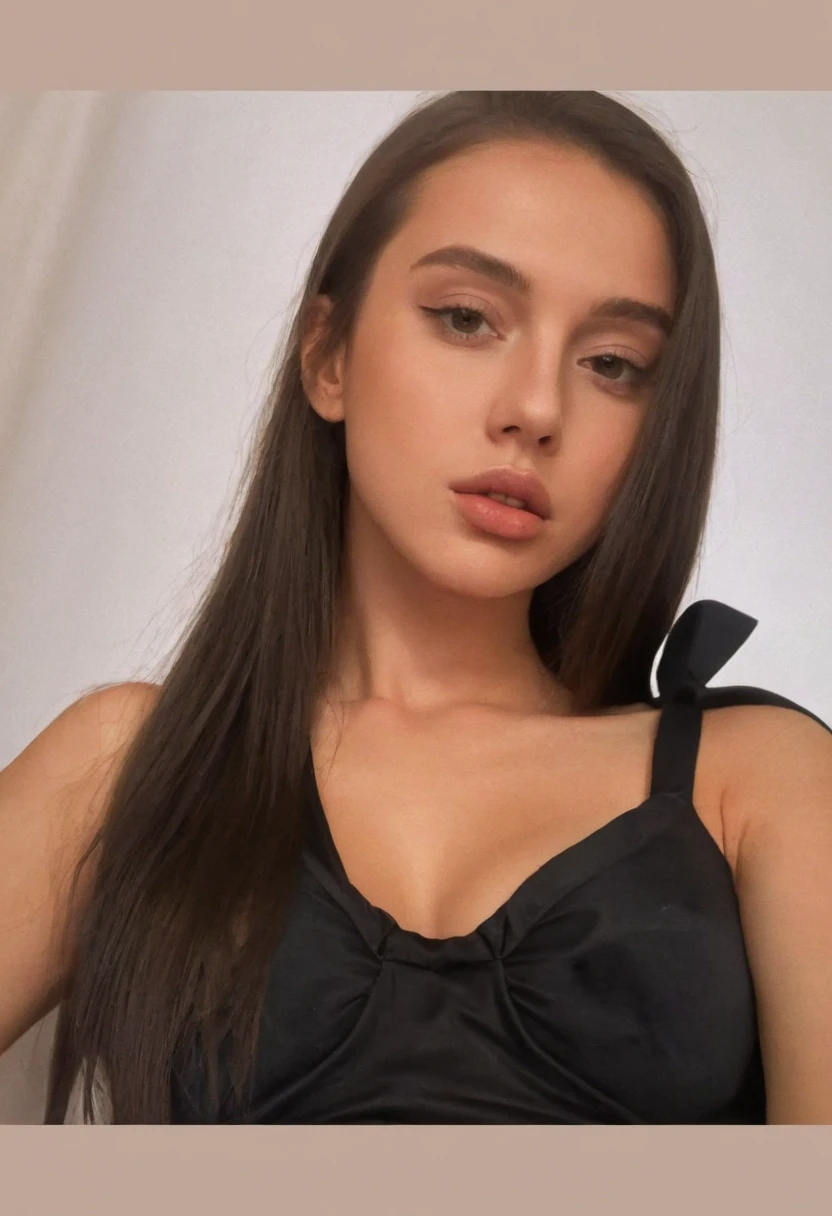 There is a woman sitting on the floor in a dress, Amouranto, Angelawhite, sexy dress, Katelynn Mini Estilo lindo, better known as amouranto, in a dress, 2 4 year old female model, pretty face with arms and legs, young beautiful Amouranto, very low quality, 4k post, 4K post