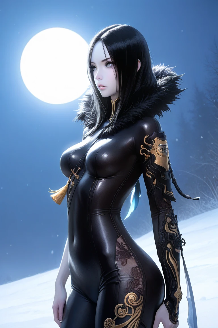 [Core Concept] A beautiful young woman's confession of being a werewolf, as her transformation begins under the light of the full moon.

[Character Description] The young woman, once pure and demure, now exudes a sensual, captivating allure as her werewolf nature emerges. Her ears have shifted upwards, her limbs are covered in fur, and a fluffy tail has sprouted.

[Environment/Background] The scene unfolds in a moonlit forest, the gentle glow of the full moon casting an ethereal light upon the unfolding events.

[Style and Atmosphere] The atmosphere is one of mysticism and primal, untamed energy, as the woman's transformation from human to werewolf takes hold.

[Composition] The composition focuses on the woman's metamorphosis, with the shifting features and the emergence of her werewolf traits taking center stage.

[Details and Embellishments] The woman's once-innocent expression has been replaced by a captivating, sensual gaze, reflecting the primal instincts that are now awakening within her.

[Technical Specifications] The image should be rendered in a realistic, detailed style, capturing the nuances of the woman's transformation and the enchanting, otherworldly quality of the moonlit forest setting.