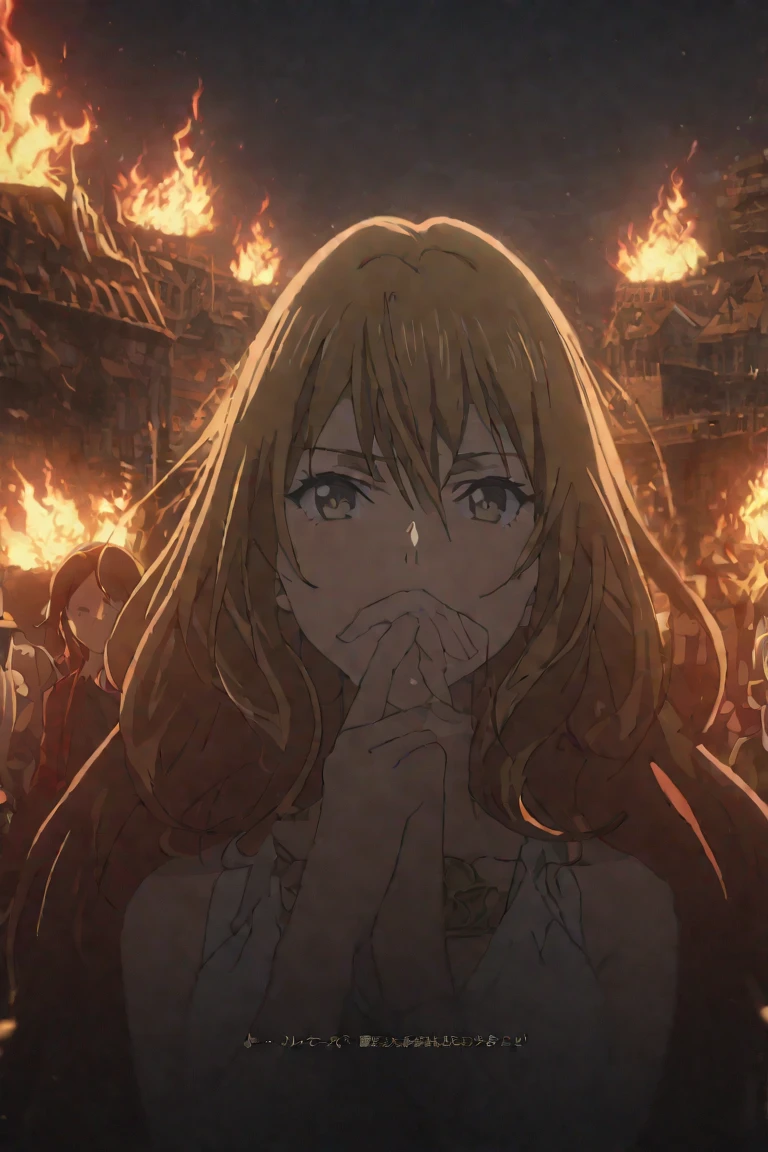 high score, masterpiece, Highest Quality, high image quality, detailed background, very delicate and beautiful, Smooth Hair, two girls, Path of the Beast, A story about Salaryman Who Goes to Another World and Becomes the Four Heavenly Kings, (Fafneel Guild Merag Linda Blair and Ullmander both let flames out of their mouths together), city, night