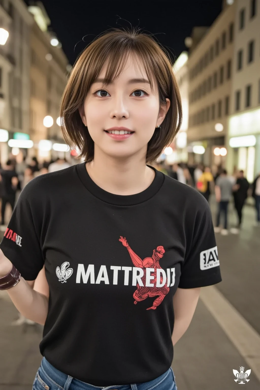 Anime girl holding a sign that says flex