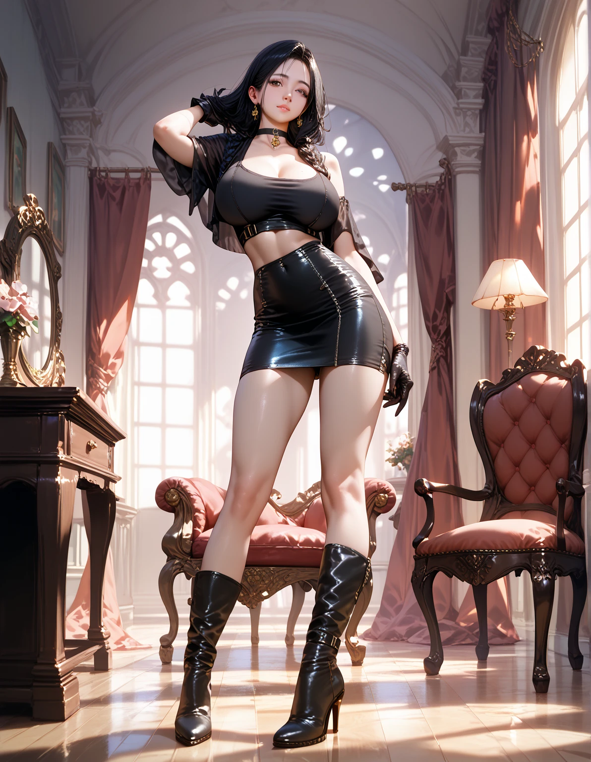 ((masterpiece, high resolution, best quality:1.4, breathtaking, ultra detailed)), 1girl, perfect feet, open toe heels, <lora:fmlorav1.2remaster:0.6>