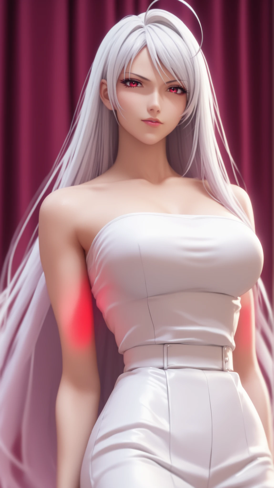 ultra-detailed、(8k、Highest quality、masterpiece:1.2)、(Realism、Realistic:1.37)、Ultra-high resolution、detailed face、(Highest quality)、(masterpiece)、Blanc、yellow eyes, double teeth,apple cheek,long hair, bangs:1.5,white hair,straight hair,wearing Blanc's suit,white bunny suit:1.3,highleg suit,wear Blanc's tights:1.3,fishnet stocking,rabbit ears, Playboy bunny,high heels,bunny girl,whole body,slender,slim:1.5, bright skin, fair skin,diamond face, thin eyebrows, slant eyes,standing,looking back, stick out butt,dance hall,on the stage,Glittering,spotlight,pole dance, gripp dance pole,beaming smile,neon ball,forward hand,