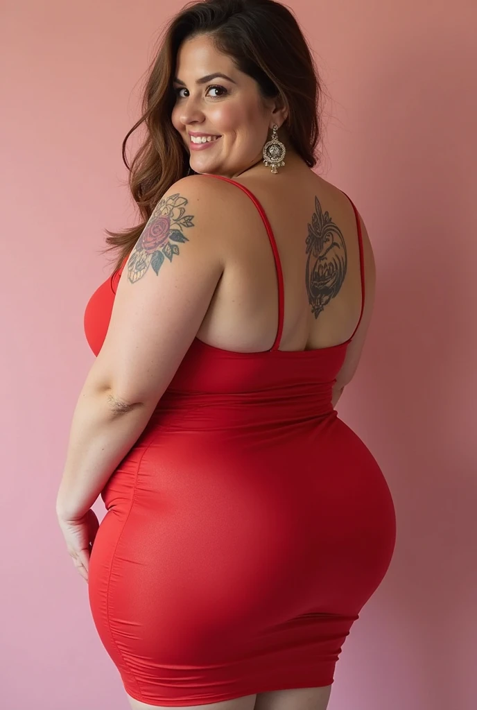 ((Best Quality, 8K, Masterpiece: 1.3)), Chubby woman smile ((best quality)), ((masterpiece)), (detailed), perfect face, USA woman fat in a dark-blue shirt and blue denim skirt walking down a street, thicc, she has a jiggly fat round belly, bbwchan, wearing tight sexy clothes, skinny waist and thick hips, widest hips, her belly is fat and round, soft curvy shape, hyperrealistic full figure, wearing a cute top, wide hips, cropped shoulders,Bare belly,(big assa:0.7),show legs,, thicc, beautiful thick female, beautiful curvy female,, Tall and tall,clear curvy details, curvy hourglass figure, alluring plus sized model, bbwchan, Voluptious body, Curvy model, Curvy body, Be red in the face, 1girll fat , a matural female, A MILF, the golden ratio,(Kpop idol),(Oil skin:1.2),(Oil skin:1.1) background High quality, HD, realistic, HDR. mountain refuge in grey stone, blends into the panoramic view of the mountain, spring landscape (green and flowery), edelweiss, lake, stream that winds, sunset, cool breeze. welcome mountaineers and hikers.