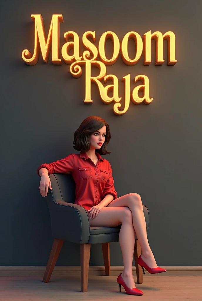 Make it real, realistic, savita bhabhi, pink transparent saree, yellow top, watching TV, sitting on couch, eating kulfi
