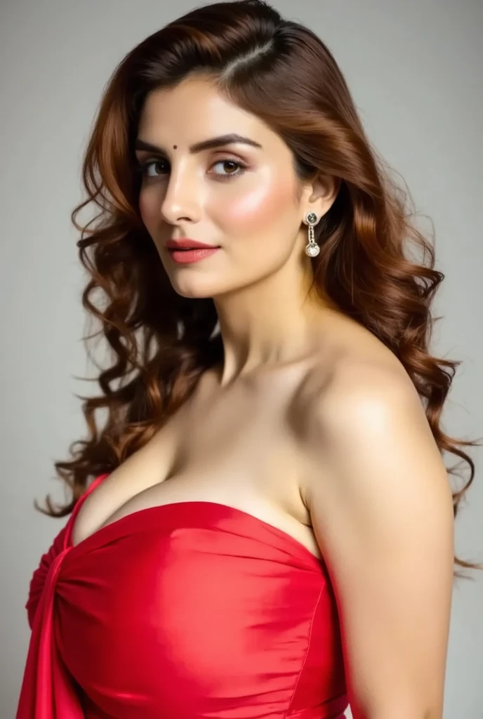 8k , Realistic Photo Of Kareena Kapoor , Masterpiece , 30 Yearsold , Red Glamoure Slip Dress , Lace , Gloves , Ultra Large Bare Breast , Posing , Muscular , Sexy Look , Press Conference , Dramatic Pictures , Gorgeous , ((Night:1.3)) , Hollywood Background , Extremely Detailed , Open Mouth , ((Hair Blowing:1.3)) , False Colour , Blonde Hair