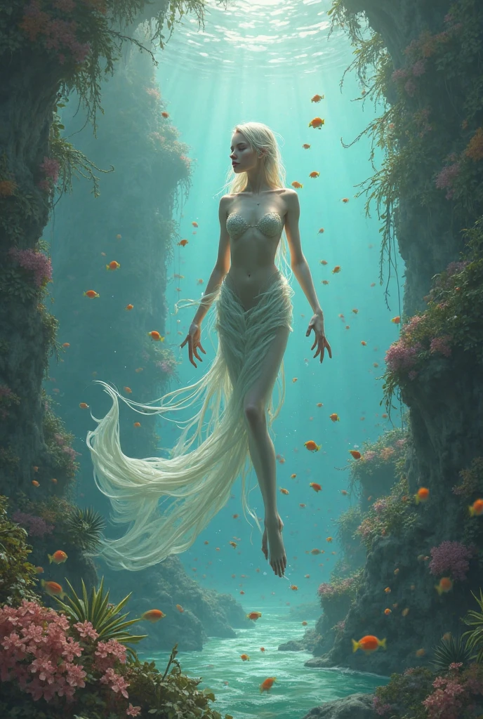 Very beautiful Undine, whole body