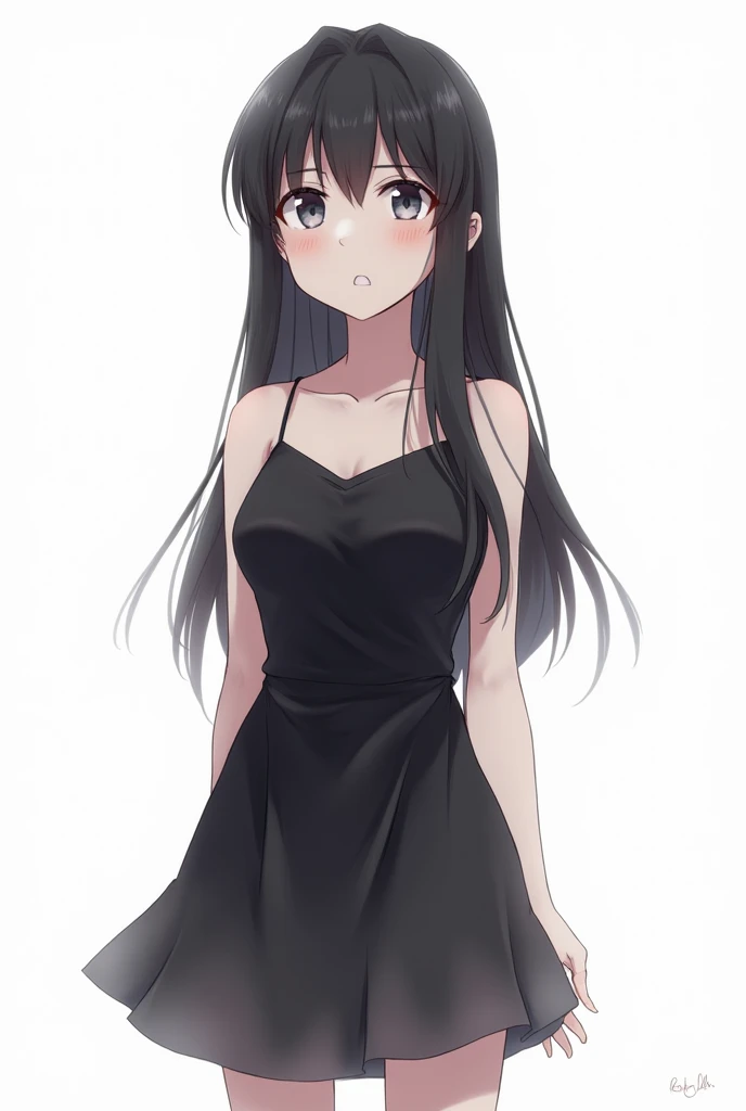 Hot teen girl porno wearing skirt black like japanese anime skirt and black top