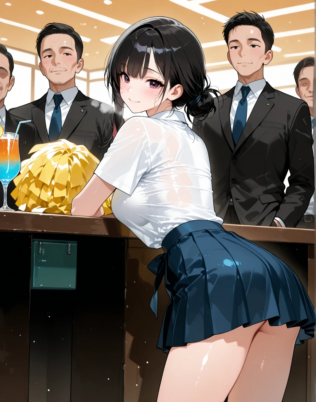 One Woman、casino、dealer、女dealer、Large crowd、beautiful girl, Highest quality, smile, Black Pantyhose、Best、casinodealer、Tight Skirt、panties under pantyhose、Spread your legs wide、Chips flutter、Money is flying、Thick thighs、Big 、Big Ass、Shortcuts、Black Hair、Sweaty body、Sweaty crotch、Spread your legs uncomfortably、Cut the cards、Orgasmic face、Dirty sound effects、Ecstasy in a flashy way、目の前にLarge crowd