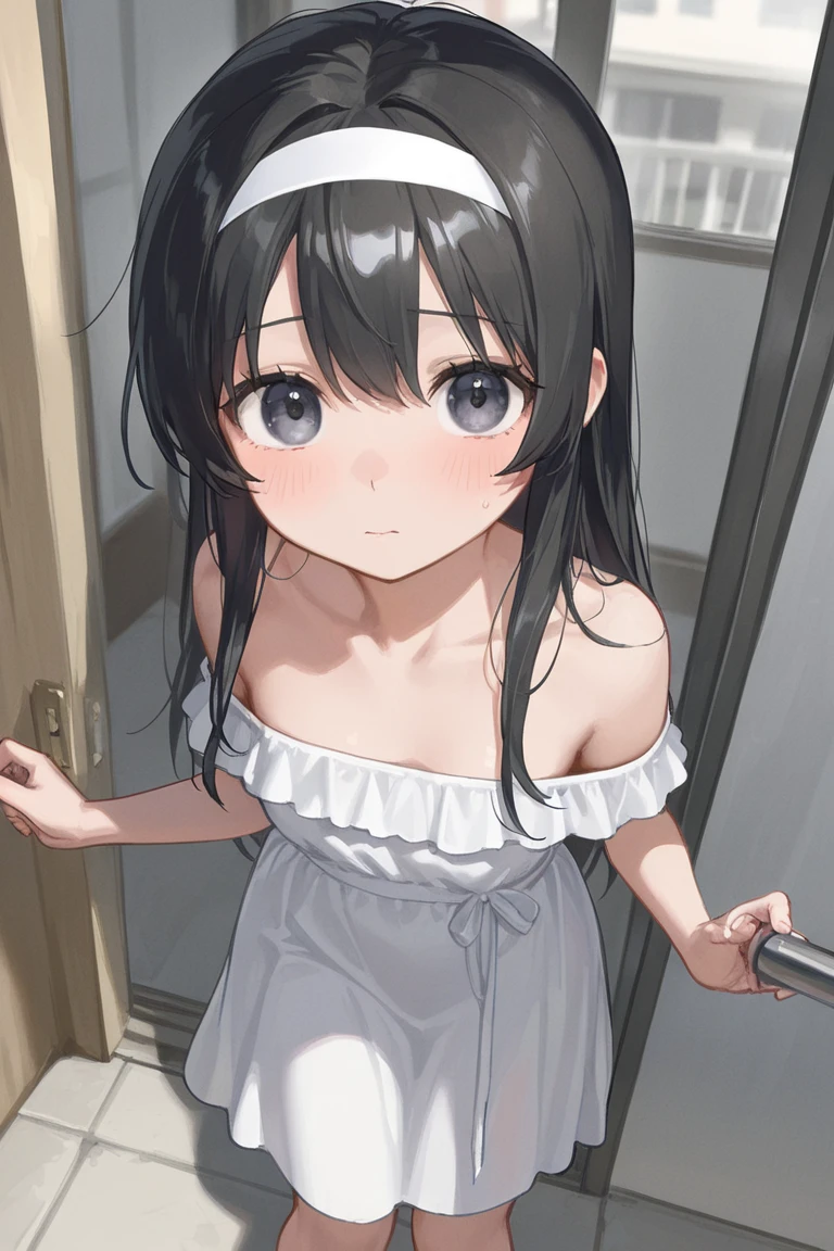 5 year old loli(brunette hair and blue eyes) naked having sex in the bathroom.