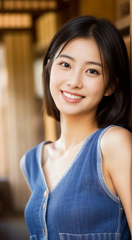 masterpiece,best quality,(Japanese ),((Beautiful girl)),cleavage,indoor,(perfect body beauty:1.2),(shy smile),beautiful teeth,