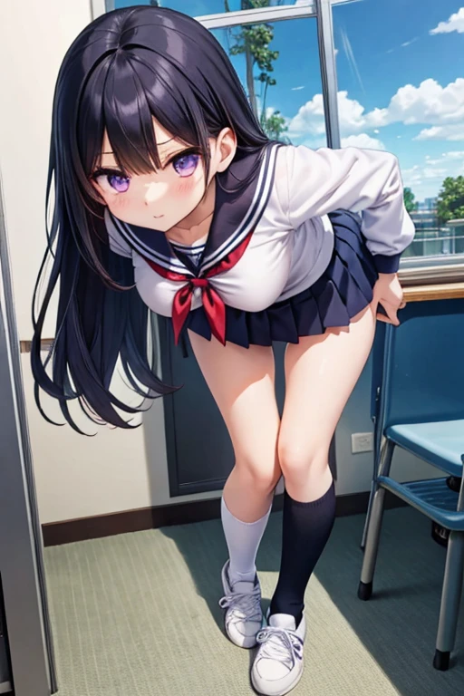 masutepiece、ultra-detailliert、High school girl in competitive swimsuit Standing masturbation Masturbation public、 Penis in Panties、on train