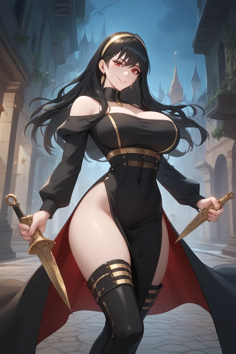 CovenSL, Ablaze, magie, mask, NinymGP, hair ornament, best qualityer, work of art, high resolution,breasts big,look of hatred,raining in the background,holding a staff