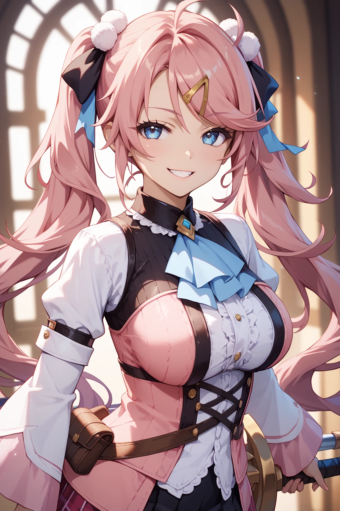 Masterpiece, best quality, (very detailed CG unity 8k wallpaper) (best quality), (best illustration), (best shadows), Houshou Marine From Hololive, vtuber, super detailed --v6