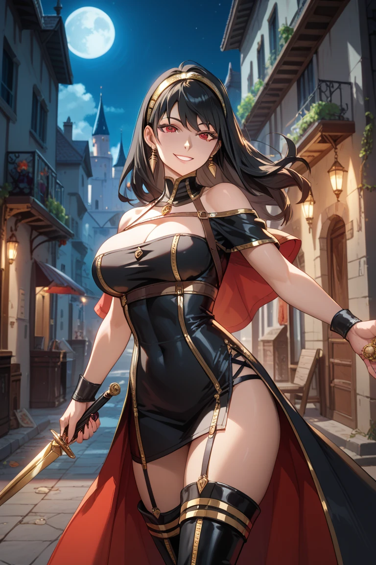 1girl, olnarberal, long hair, blush, lipstick, jewelry, earrings, masterpiece, best quality, highly detailed, fantasy , a anime girls in armored dress holding a sword
posing for a picture, evil smile, smile, open mouth, breastplate with open cleavage, cleavage, warrior
outfit, ecchi anime style, anime girls, ecchi style, (nsfw) not safe for work, ecchi, digital anime art!!, in
anime style, official artwork, visual novel cg, beautiful anime girl, anime style 4 k , loincloth, exposed
belly, exposed navel, exposed midriff, exposed lower belly, pencil skirt armored, castle,inside castle