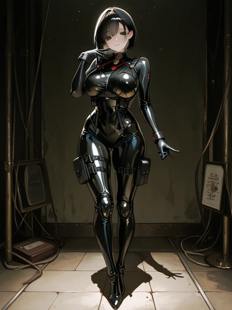 (((Full body Latex Bondage suit))),(((masterpiece, Highest quality))),(((alone:1.2))),(((One Girl:1.2))),32K Wallpapers, Very detailed,(((((portfolio))))),(((((close))))),(((((Breast augmentation))))),((((More angles)))),(((highlight))),(((completion. Detailed face))),((((Very talented)))),(((((The most complex machine))))),(((Genius Mechanic))),((Overall colorful)),(((((Huge breasts,Browsing Caution,((BDSM)),((Latex Bondage))