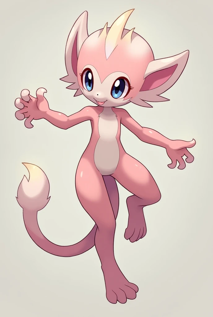 Score_9, score_8, score_7, kemono style, gatomon from digimon, tall and slender body, furry body, feet paws, 4 toes, bare hands, 5 fingers, naked:1.4, Anthro feline girl, lying on her back, kitty pose, simple white background