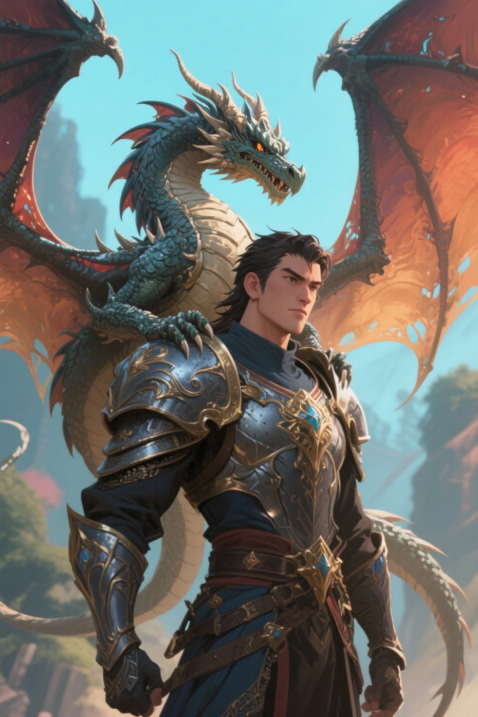 (Best Quality, 8K, Masterpiece, HDR, Soft Lighting, Picture Perfect, Realistic, Vivid), Male Humanoid Dragon (1.0), 1 Guy, Perfect Face, Super Detailed Photo of a Gorgeous Humanoid Dragon Man with Long White Hair, Side by Side lies a white dragon, Beautiful anime fantasy, background blur, anime fantasy, work in the style of Gouves, realism: 1.37, long white hair, plump lips, (Ultra high quality fantasy art), Masterpiece, male model, male character ultra high quality designs, detailed 8k anime art, realistic anime art, highest quality wallpapers, intricate ultra high quality accurate male characters faces, high quality designs and accurate physics (fantasy - ultra high quality art), dark fantasy style), masterpieces, super high quality quality characters, anime resolution - 8K, realistic anime art, wallpapers with the highest quality illustrations, ultra-high detail faces, high-quality design and accurate physics), color, depth of field, shadows, ray tracing, high-quality execution. -high quality and 8K resolution, (Accurate simulation of the interaction of light and materials)], [High-quality hair detail [Read more about beautiful and shiny white hair]], (Beautifully detailed hands [perfect fingers [Perfect nails]]], (perfect anatomy ( perfect proportions)))) [[Full-length]], [Perfect combination of colors (Accurate imitation of the interaction of light and material)], [art that conveys the meaning of the story](modified)