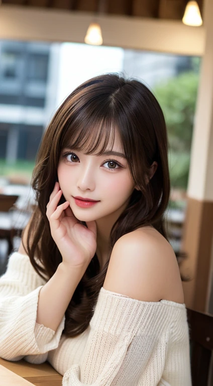 (8k、Photorealistic、Raw photo、highest quality: 1.4)、（highest quality、Ultra-realistic shooting）、(Ultra-realistic), (figure), (Increased resolution), (8k), (Very detailed), (Best figure), (Beautiful and detailed), (highest quality), (Super detailed), (masterpiece ), ( wallpaper), (Detailed face), alone, 1 girl, View your viewers, Fine details, Detailed face, In the Dark, Deep Shadow, Modest, Pure Erotic Face Ace_v1, smile, Long Hair, Black shawl straight hair , 46 point diagonal bangs , huge shy smile , random cute pose , big eyes 
