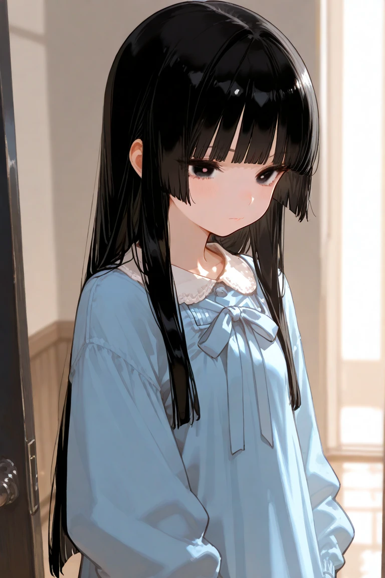 Highest quality、one person's、Black-haired、Twin tails、Red eyes、Pink blush under the eyes、:.1.2、Red cheeks、Open your mouth、school uniform、Pink Cardigan 1.2、Black mini skirt、White underwear、Big Breasts:1.3、Emphasize the chest、Dark blue long socks、Thin thighs、Hotel bed、Sleep on your back:1.5、sprawl:1.7、Have a look at this、Angle from above、Background Blur