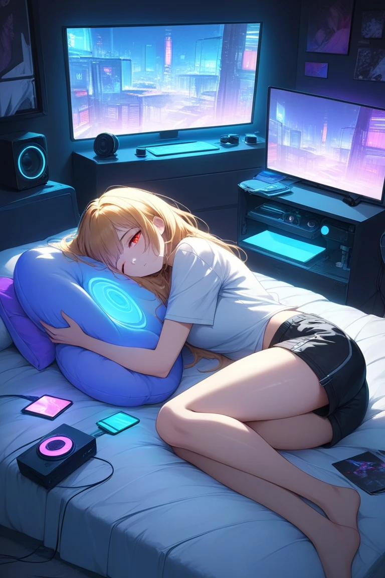 ((best quality)), ((masterpiece)), (detailed), perfect face,girl,windows,Summer Light,hacking,Niconico,Clock hands,cyber-,news,Air conditioner wind,computer,Lazy,Summer vacation,messages,