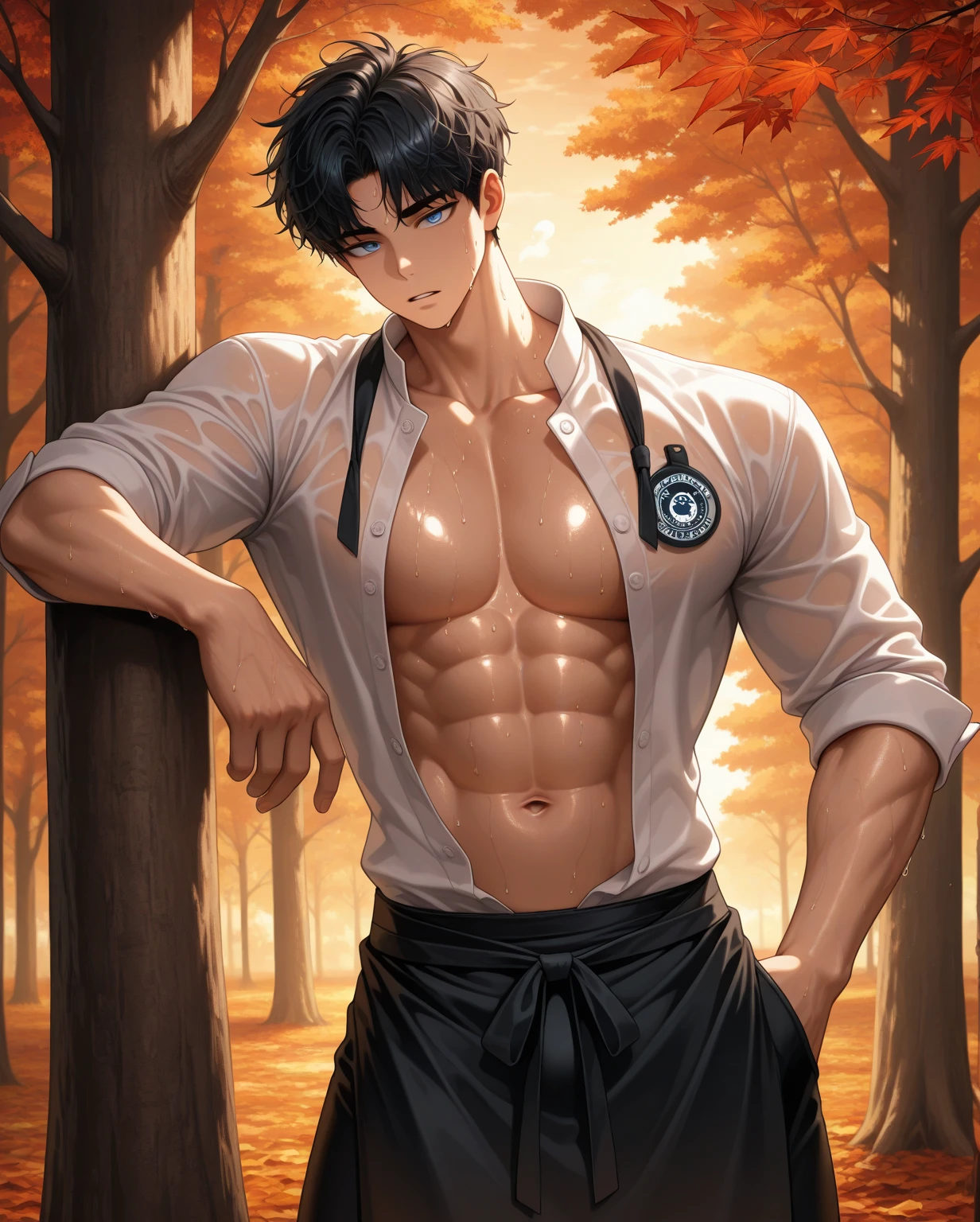 Eight-pack abs,Gao Fu handsome