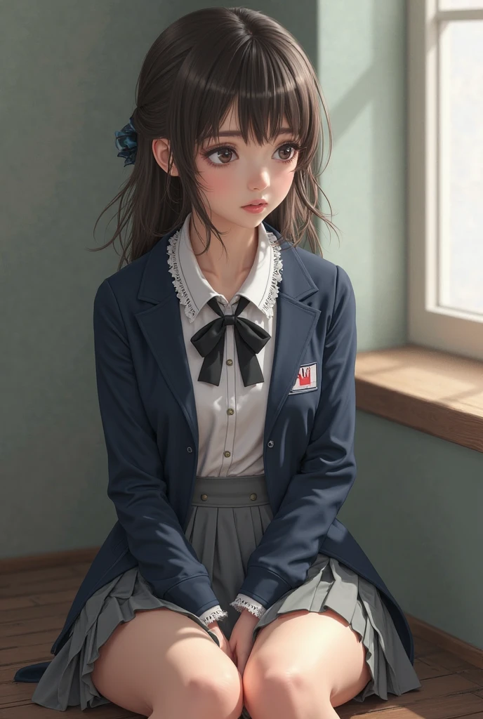 **twin schoolgirls with different hairtyles, (masterpiece, best quality: 1. 2), pop city style --auto --s2