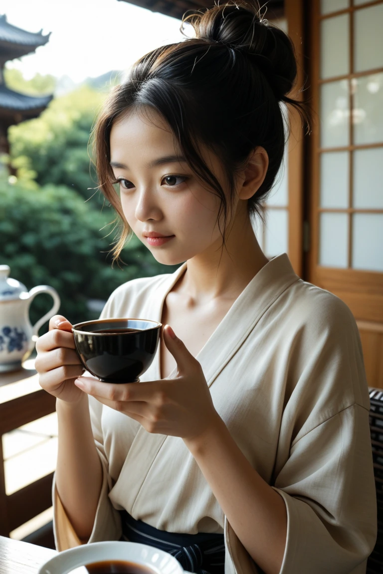 ((highest quality、8k、masterpiece:1.3)),((((upper body shot)))),Ultra-high resolution,big eyes,Japanese,forehead,bangs,(a girl),(1 girl),((16 years old)),((cute)),pretty,((facing at viewer)),(long hair)