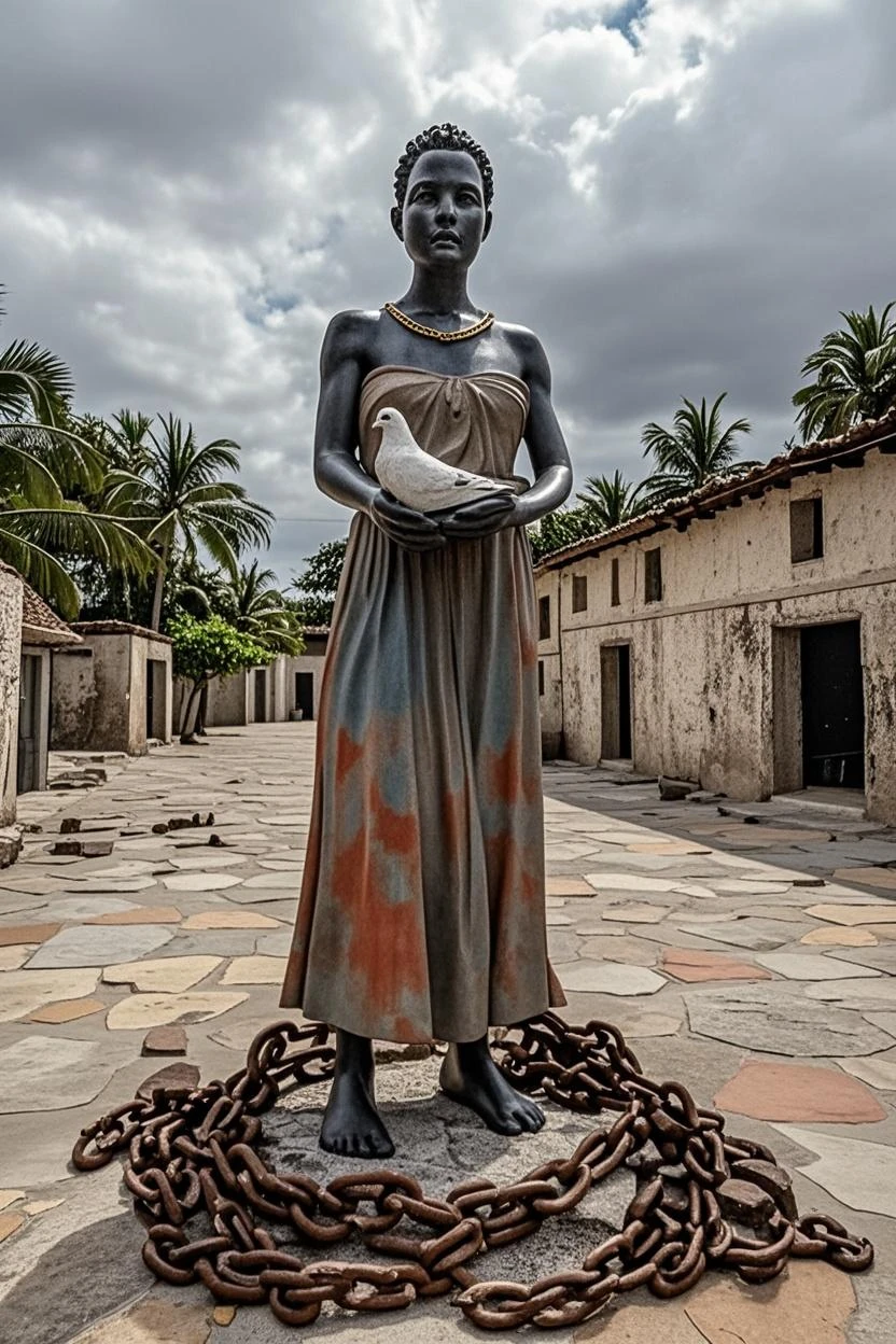 Estatua grega de mulher nua